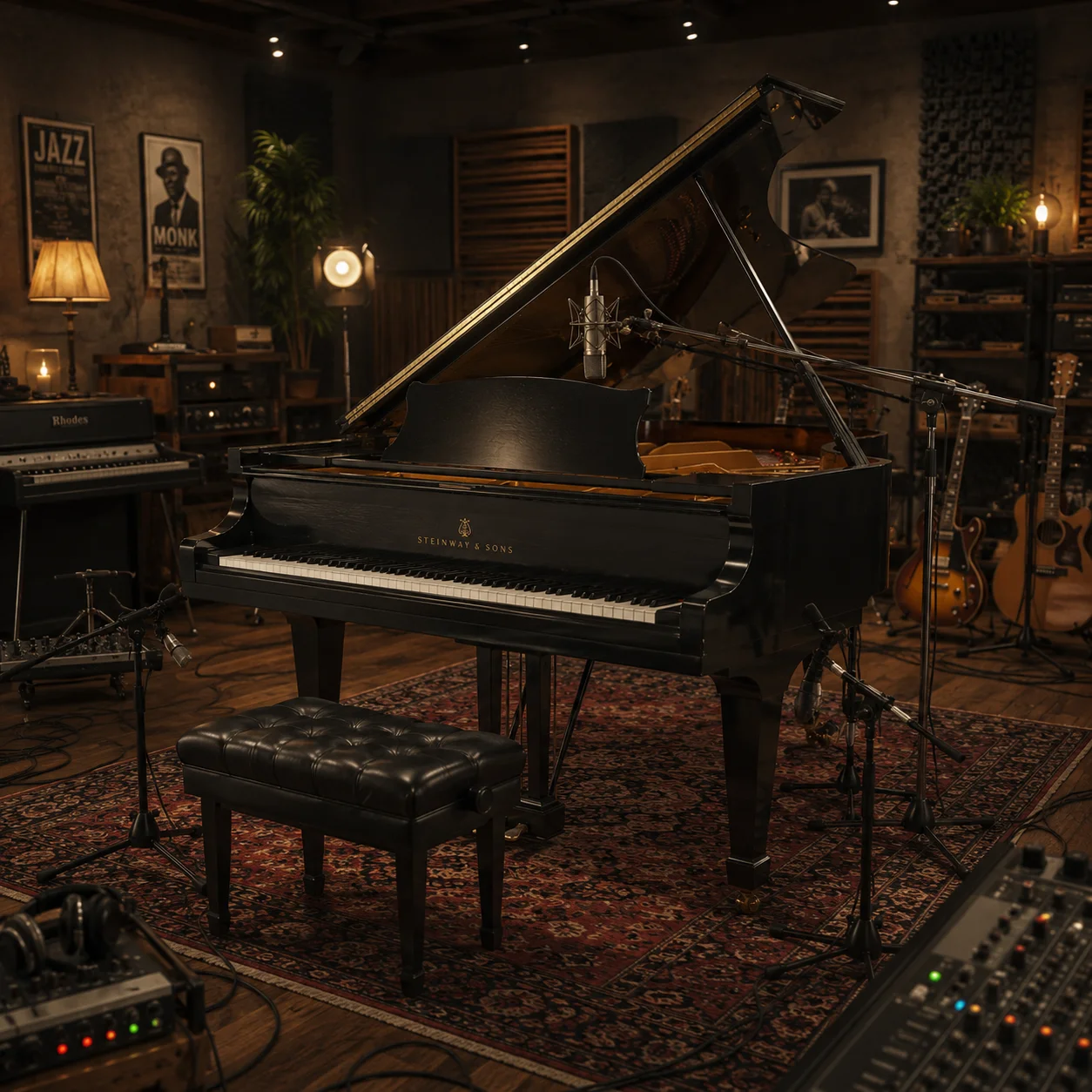 Virtual piano keyboard with playable keys